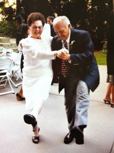 Mom and Dad dancing