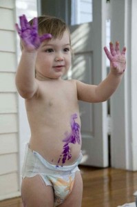 Henry fingerpaint